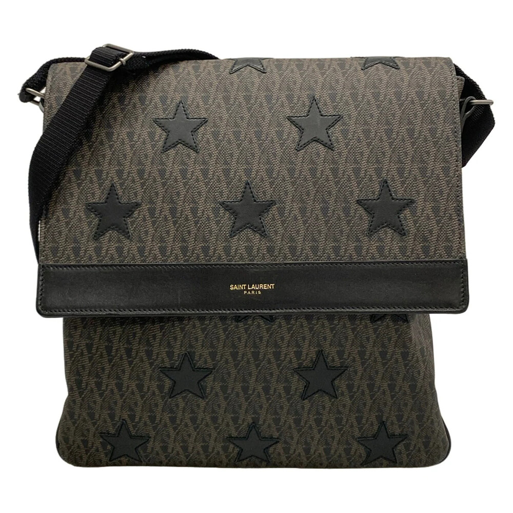 Saint Laurent Paris Black Beige Pvc #305676S73B